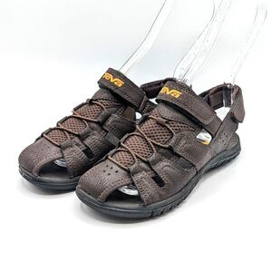 NEW Teva Bayfront Outdoor Hiking Sport Sandals Brown Boys Youth Size 3